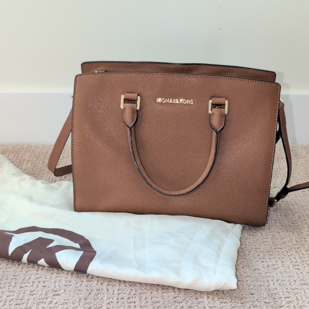 Michael Kors Tan Satchel Bag